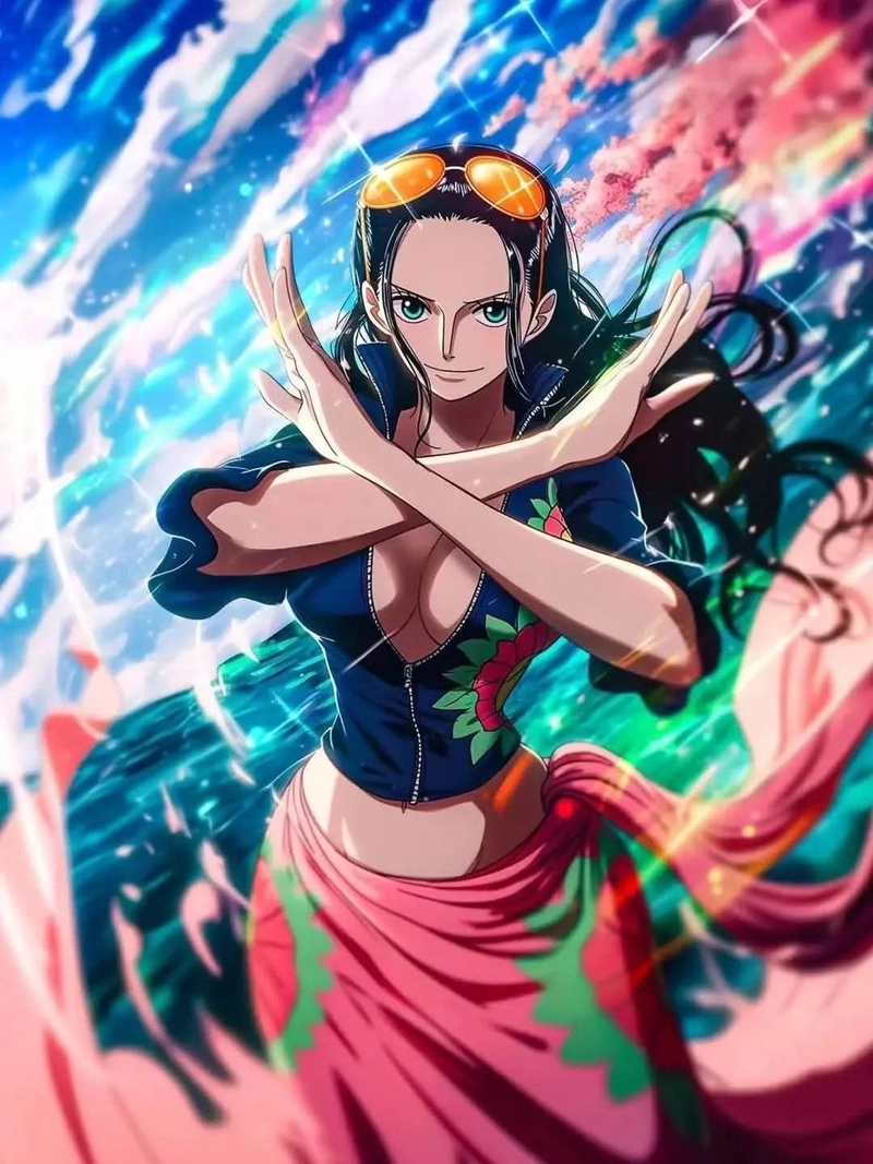 Hình ảnh Nico Robin tạo cảm giác nổi bật qua ngoại hình