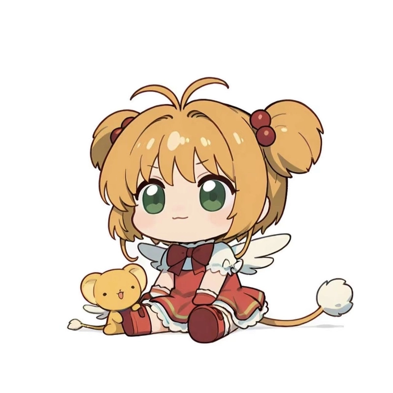 Hình ảnh Sakura chibi mang vẻ đáng yêu biểu cảm vui vẻ
