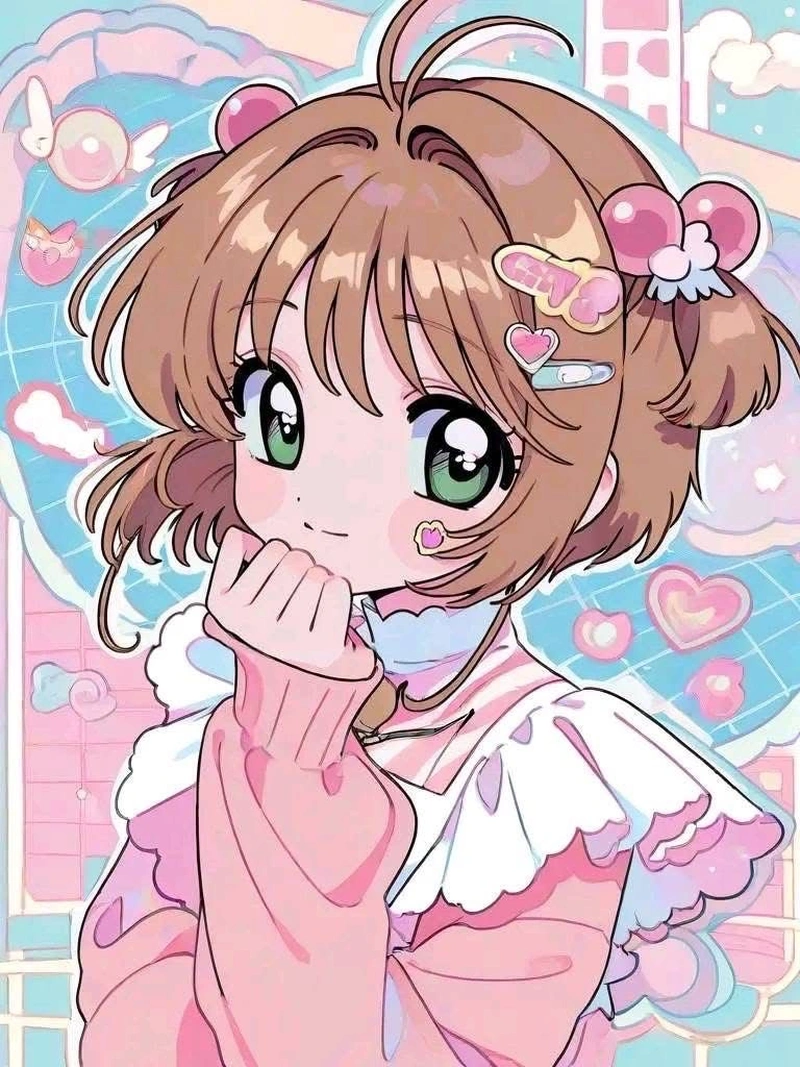 Hình ảnh Sakura chibi tạo cảm giác nhỏ nhắn đầy vui nhộn