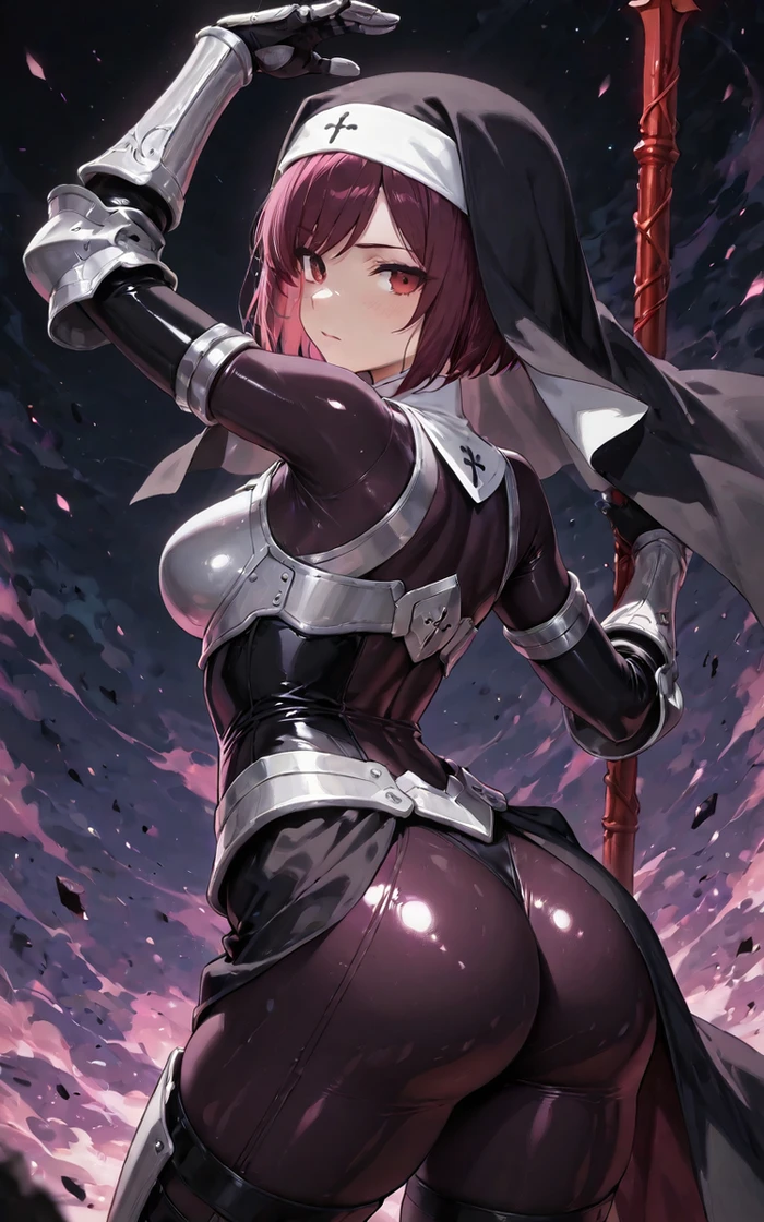 Hình ảnh hentai nun lộ hàng đít tròn quyến rũ