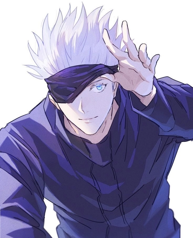 Hình anime Gojo mang phong cách anime Nhật rất nổi bật