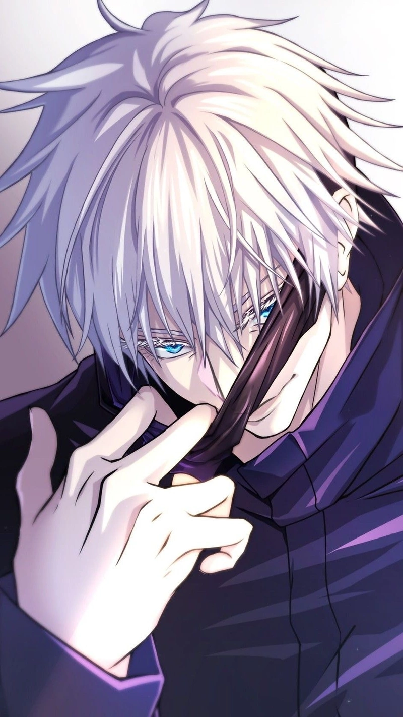 Hình anime Gojo mang vẻ ngoài tự tin rất cuốn mắt