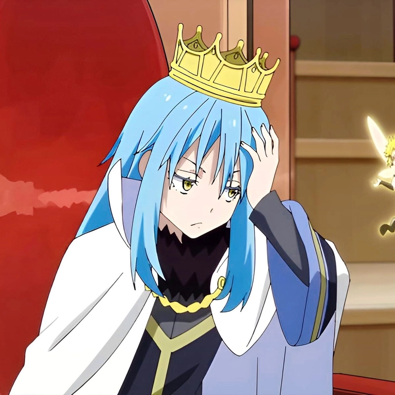 Hình anime Rimuru tạo dáng chiến binh đẹp