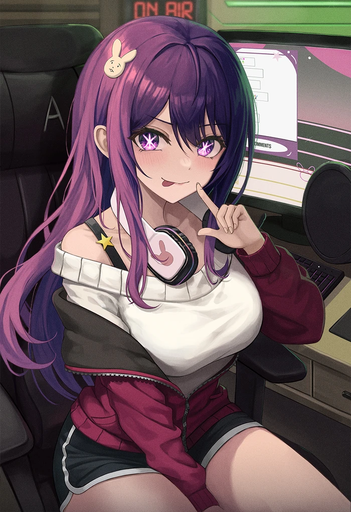 Hoshino Ai nóng bỏng ngực đẹp phong cách hentai
