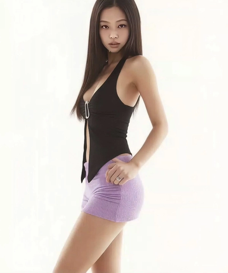 Idol kpop Jennie mặc bikini đơn giản