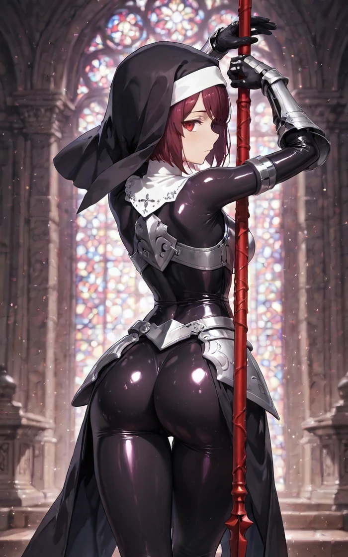 Nun anime sexy mặc bikini mỏng manh cuốn hút