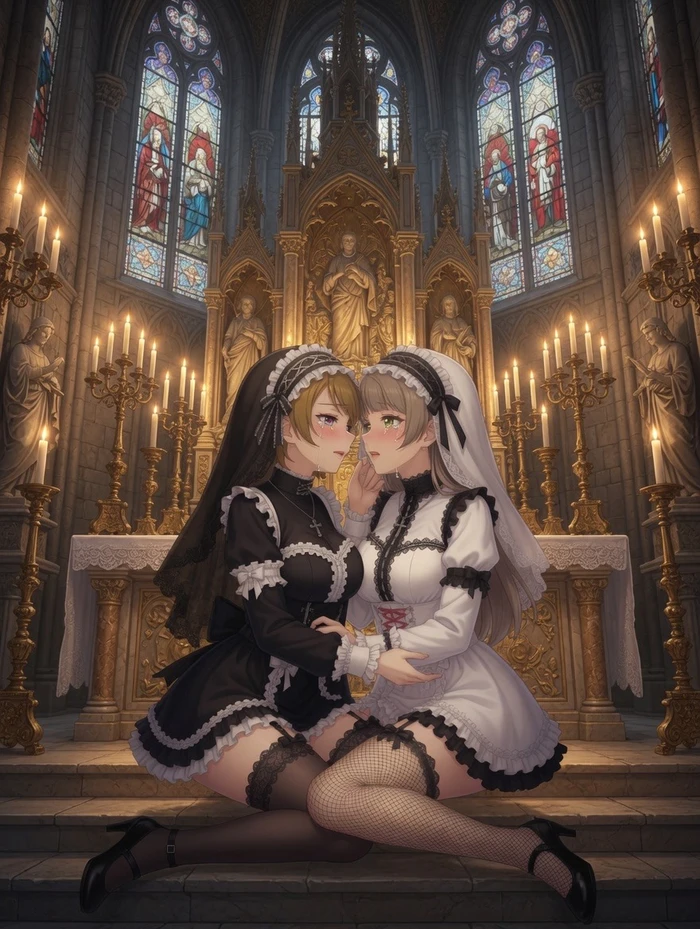 Nun doujin gợi tình ngực khủng vòng 3 hoàn hảo