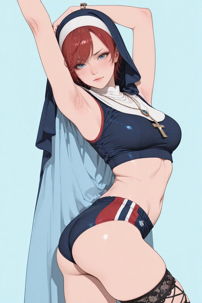 Nun hentai gợi cảm khoe vòng 3 tròn đầy
