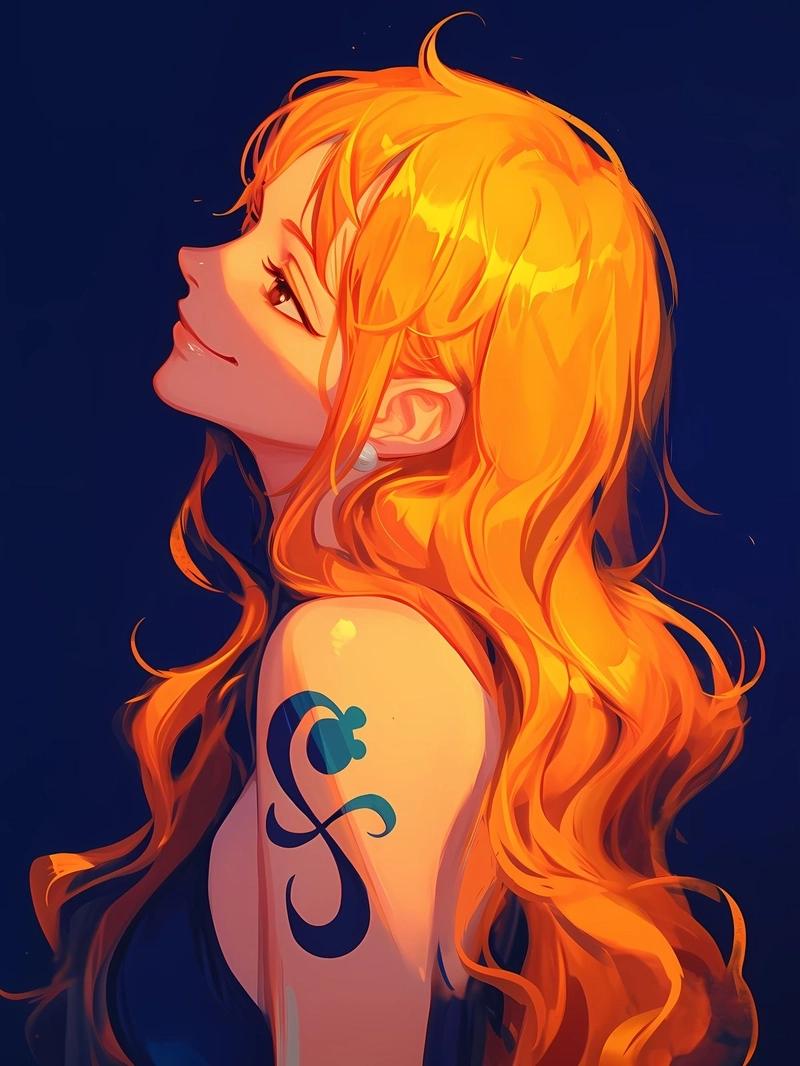 One Piece Nami sở hữu thần thái thông minh rất đặc biệt