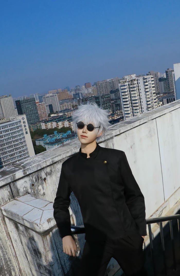 ảnh cosplay gojo tạo hình sắc nét