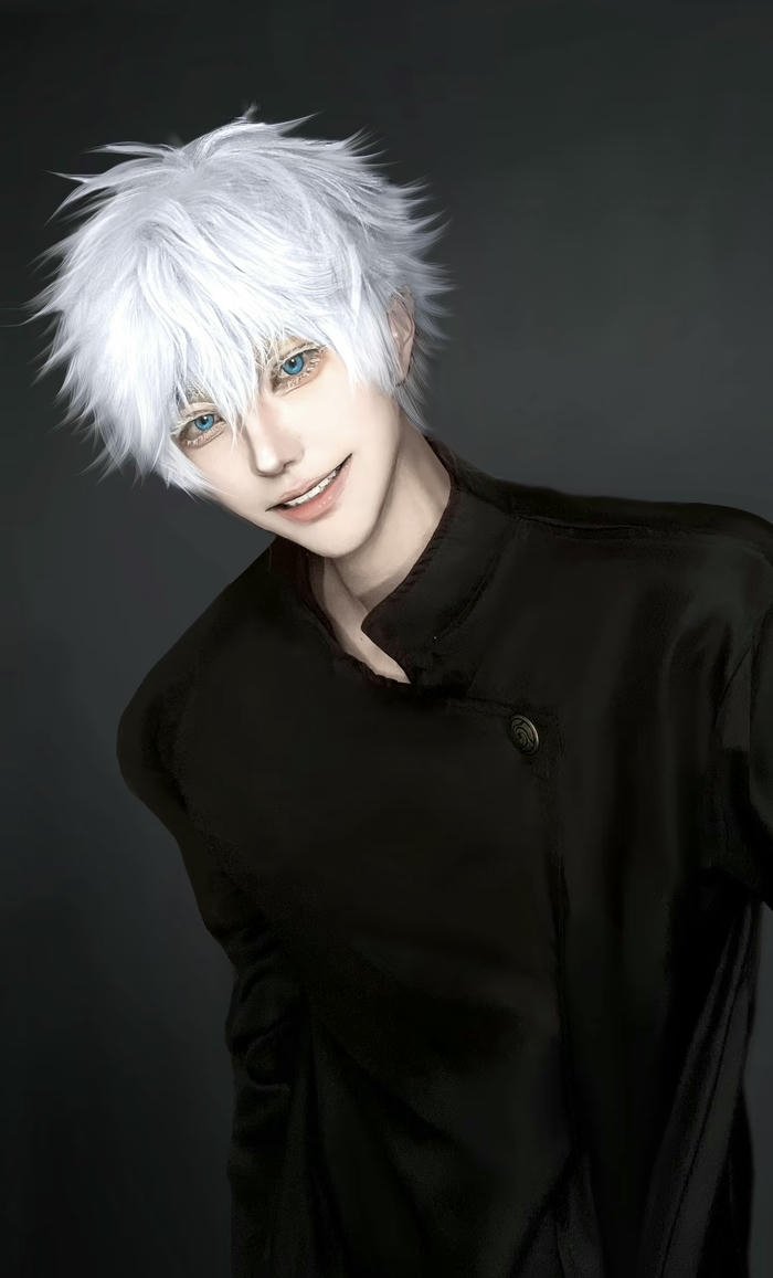 ảnh cosplay gojo trang phục gọn gàng