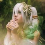 ảnh cosplay nahida ánh mắt ngây thơ