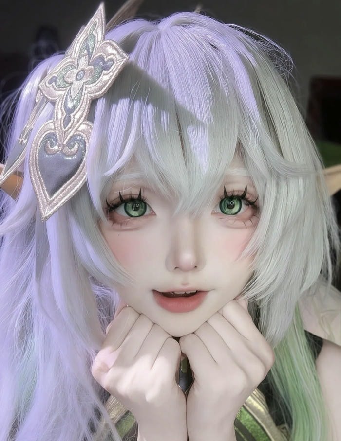 ảnh nahida cosplay dễ thương xinh
