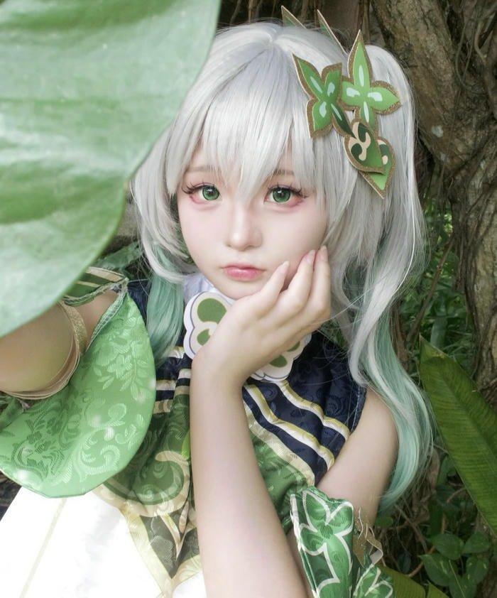 gái xinh cosplay nahida đáng yêu