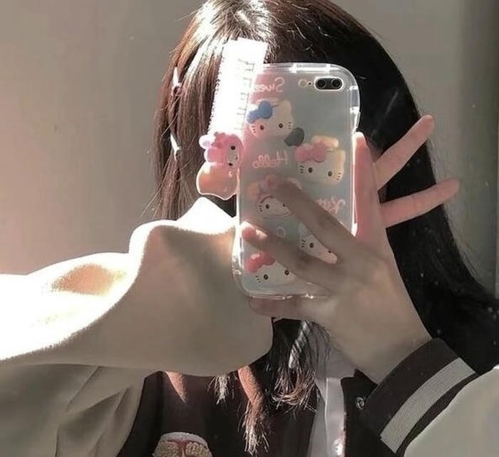 hình ảnh gái chụp trước gương dễ thương nhất