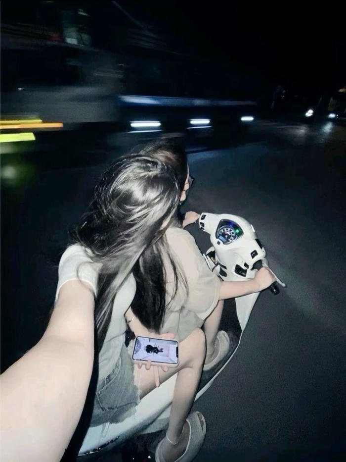 hình ảnh girl phố ánh đèn đô thị
