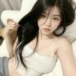 hình gái ngon dáng đẹp mặc áo 2 dây