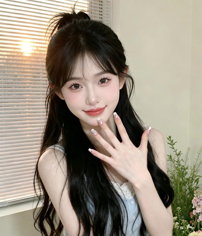 hình mạng gái chụp đời thường đơn giản