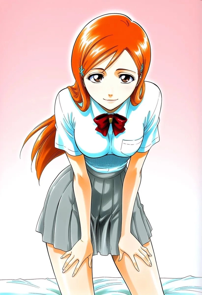 Ảnh Inoue Orihime mang nét đáng yêu rất hợp anime Bleach