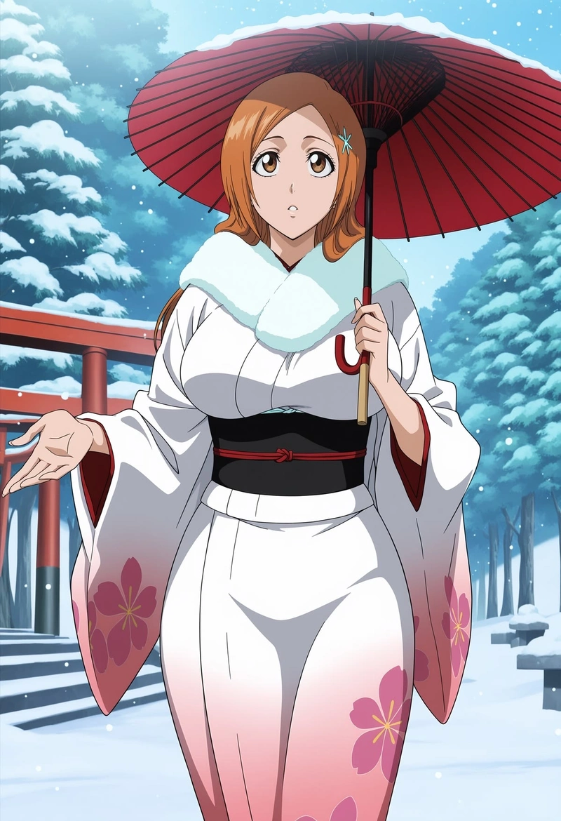 Ảnh Inoue Orihime mang nét trong sáng của nữ sinh anime