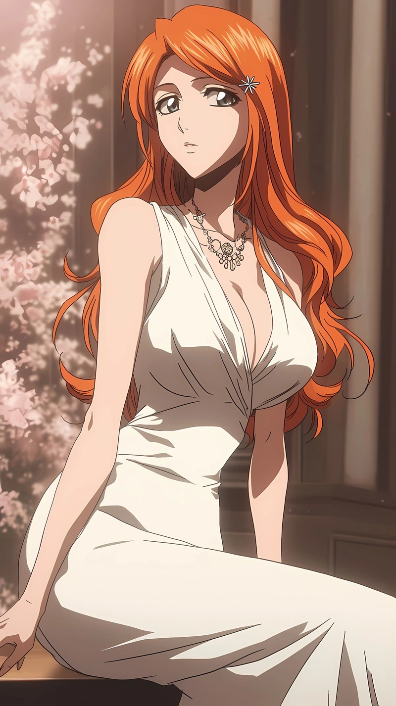 Ảnh Inoue Orihime mang phong cách anime Nhật rất nổi bật