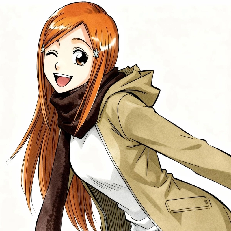 Ảnh Inoue Orihime mang vẻ đẹp anime đầy cảm giác ấm áp