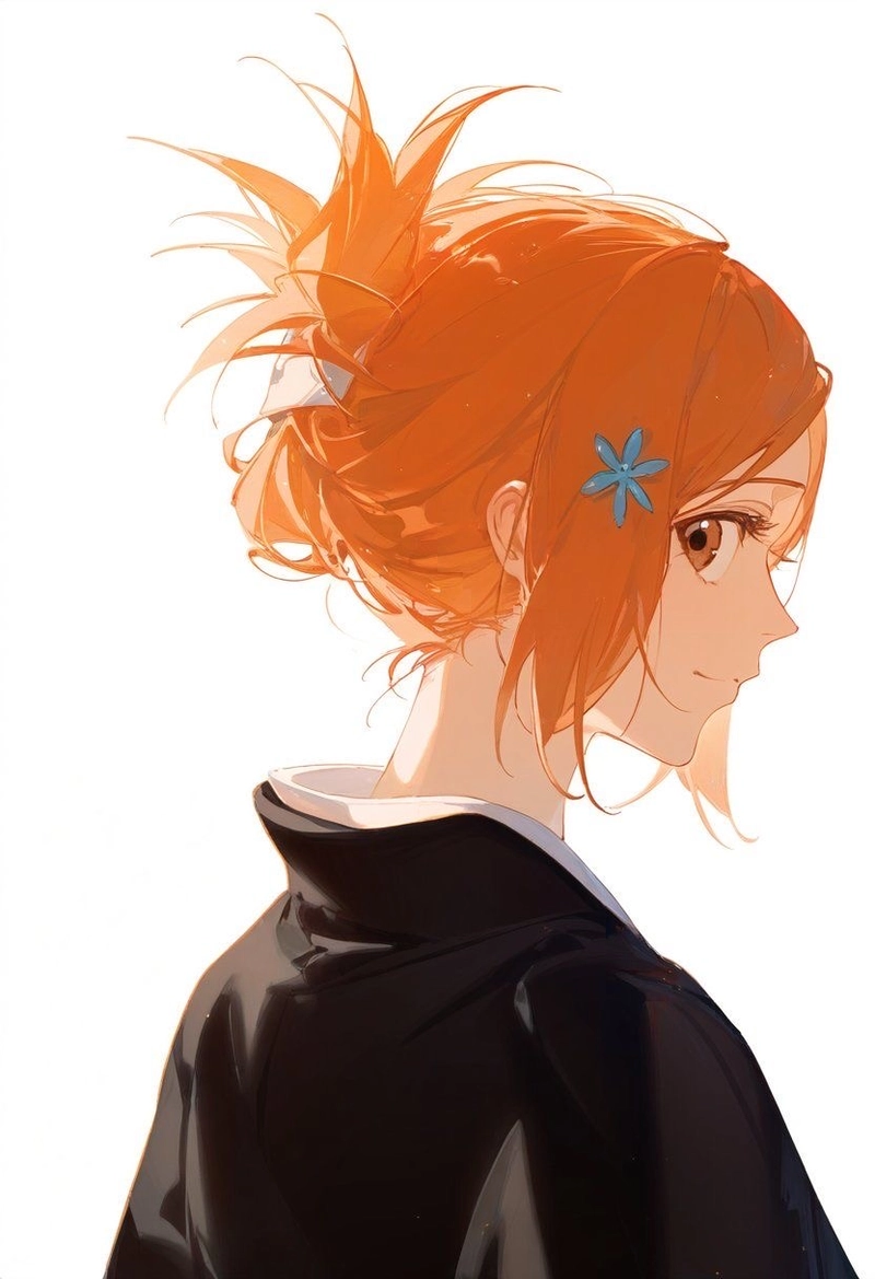 Ảnh Inoue Orihime tạo cảm giác vui tươi qua nụ cười