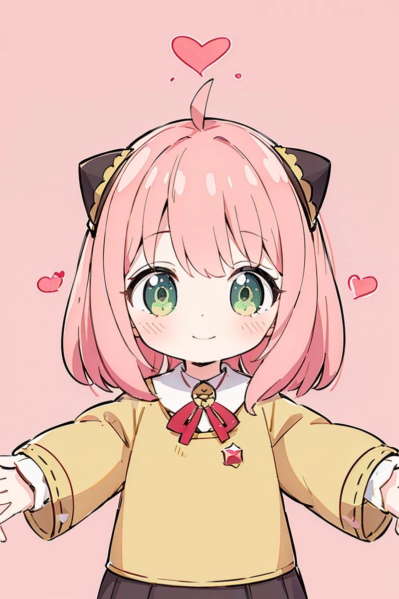 Ảnh anime Anya mang cảm giác vui tươi rất dễ mến