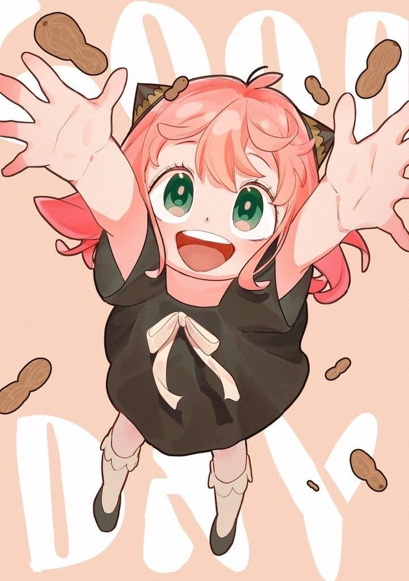 Ảnh anime Anya tạo cảm giác dễ chịu qua nụ cười nhỏ