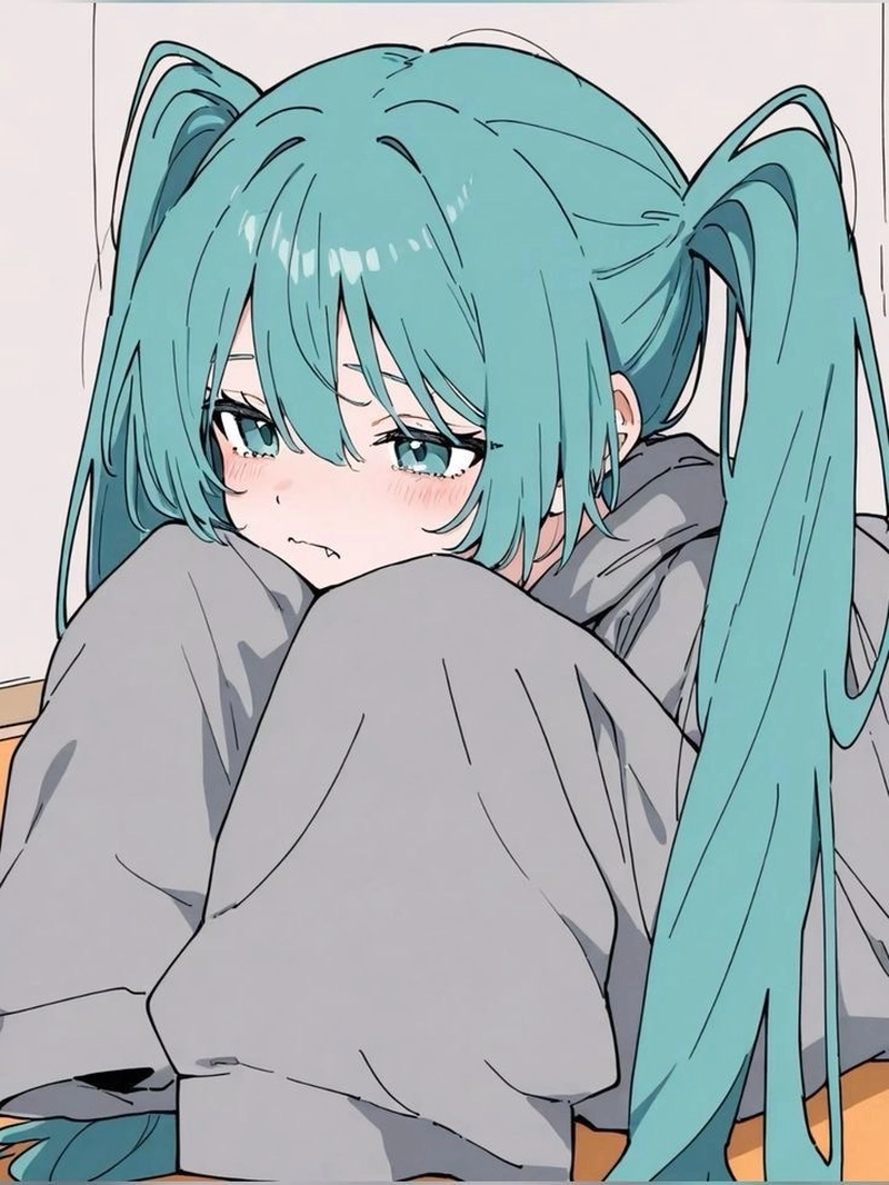 Ảnh anime Miku mang vẻ nữ tính cùng nét đáng yêu