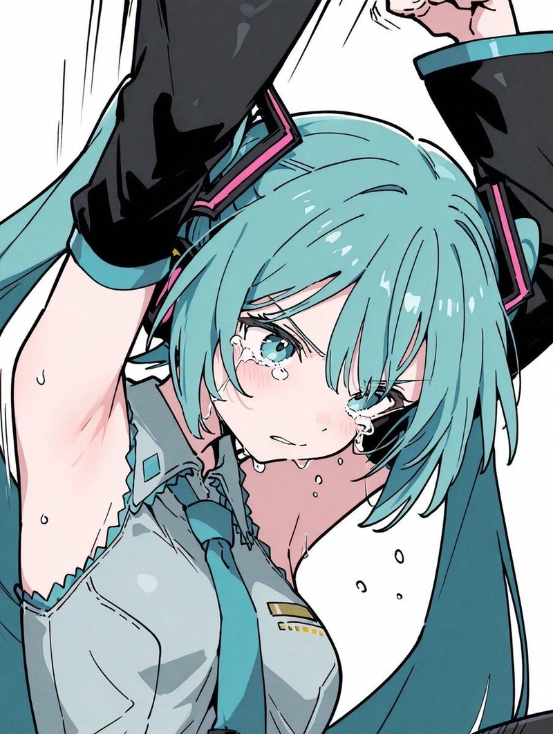 Ảnh anime Miku tạo cảm giác nhẹ nhàng qua ngoại hình