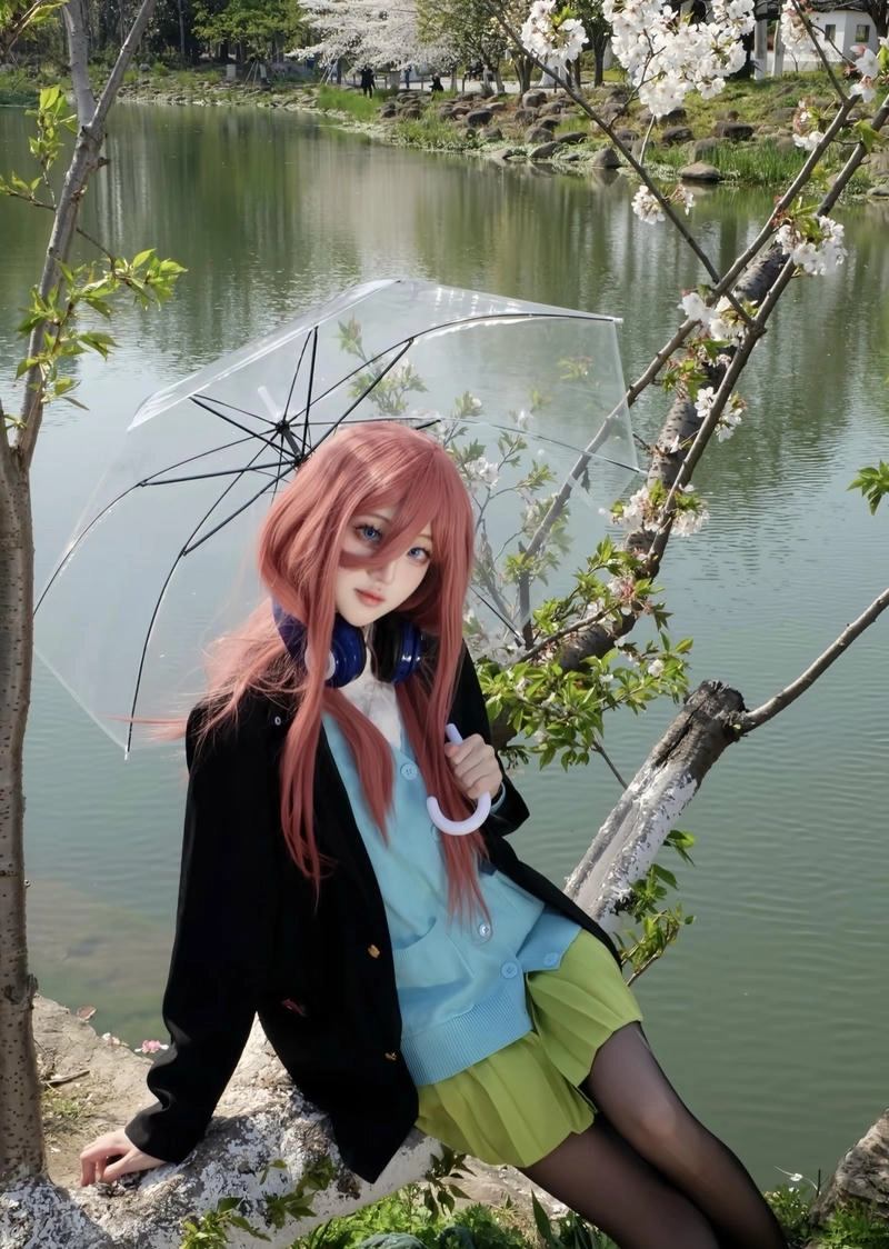 Ảnh miku nakano cosplay nhẹ nhàng hợp gu giới trẻ