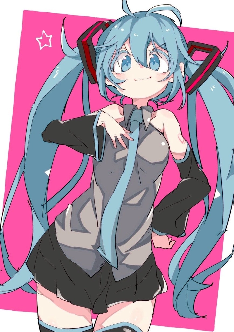 Anime Miku sở hữu vẻ ngoài trẻ trung đầy sức sống
