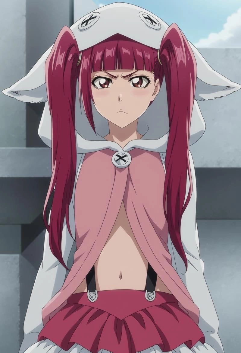 Dokugamine Riruka sở hữu vẻ ngoài nổi bật rất hợp anime