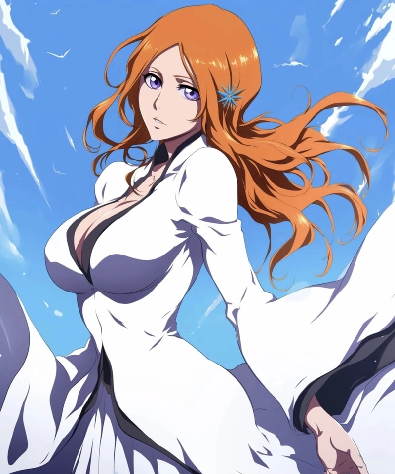 Hình Inoue Orihime sở hữu khí chất an yên rất nhẹ nhàng