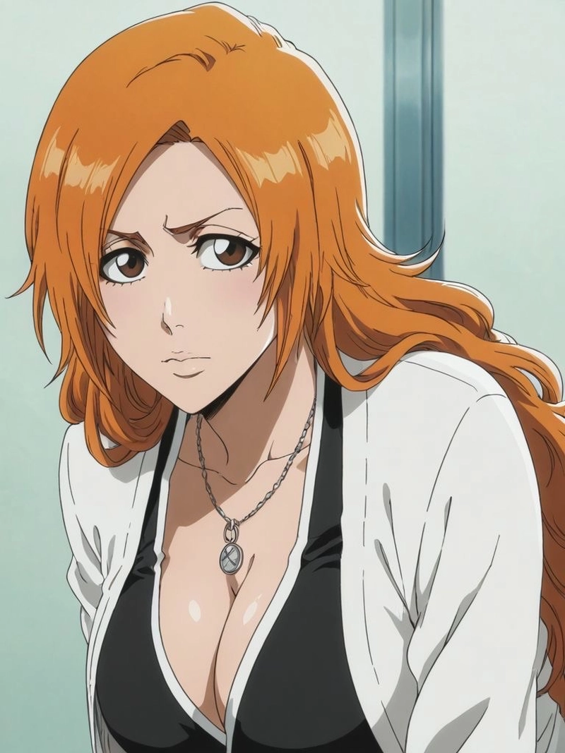 Hình Inoue Orihime tạo cảm giác mềm mại qua gương mặt