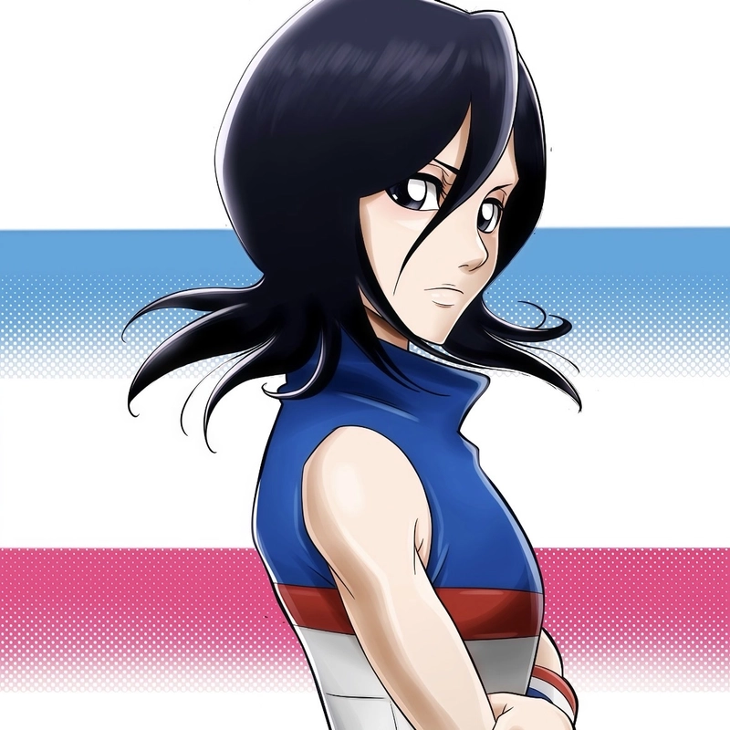 Hình Kuchiki Rukia sở hữu dáng vẻ mạnh đầy trưởng thành