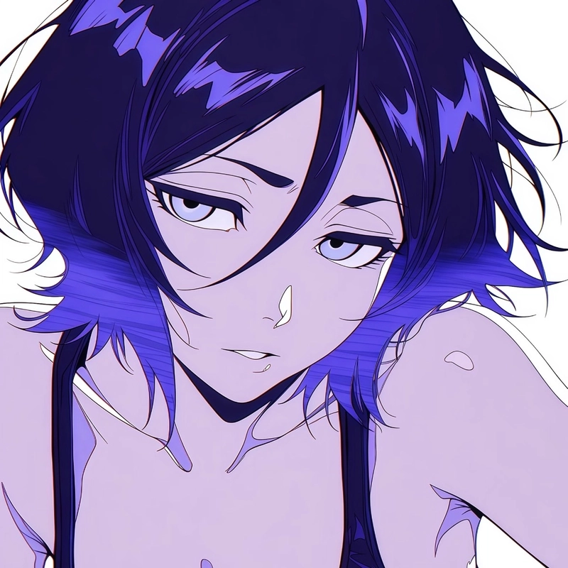 Hình Kuchiki Rukia tạo cảm giác cứng cỏi qua ánh mắt