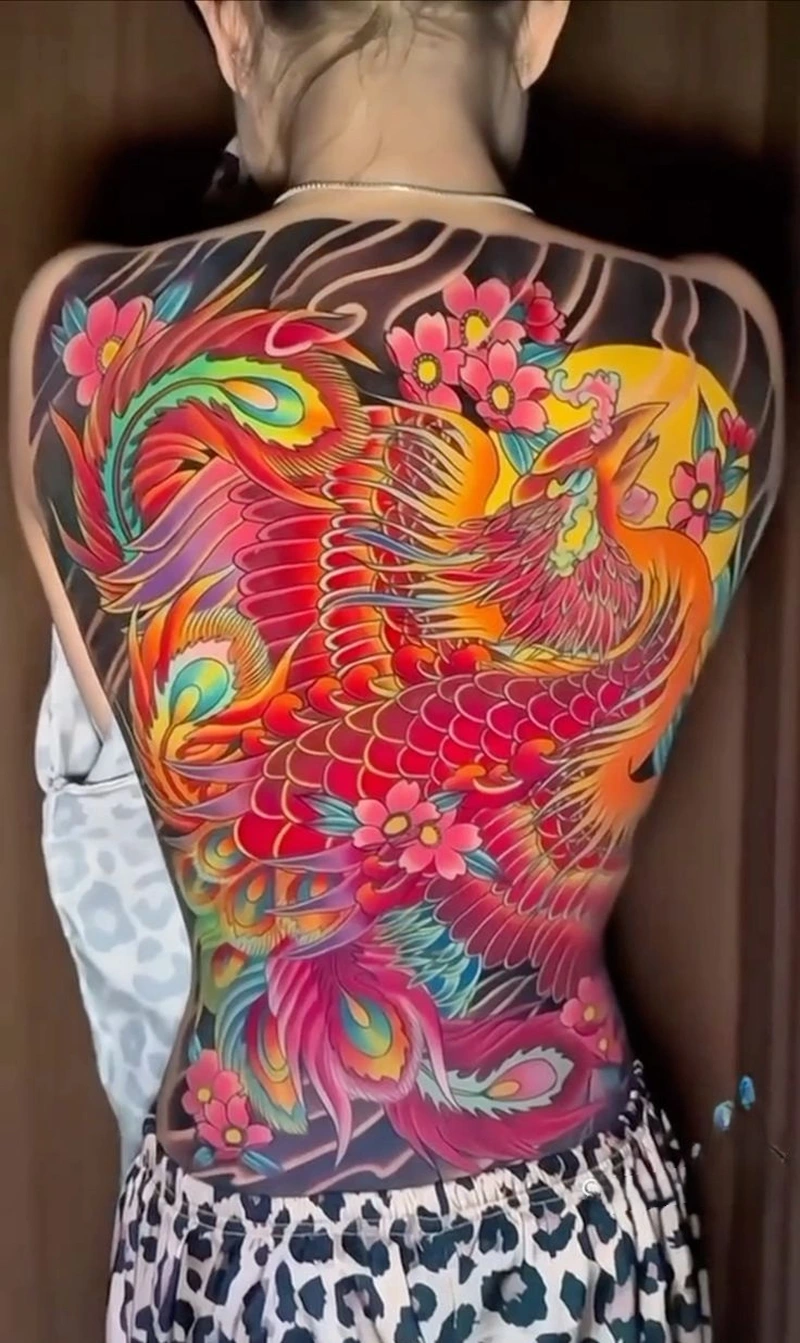 Hình ảnh tattoo full lưng nữ phù hợp tham khảo ý tưởng xăm
