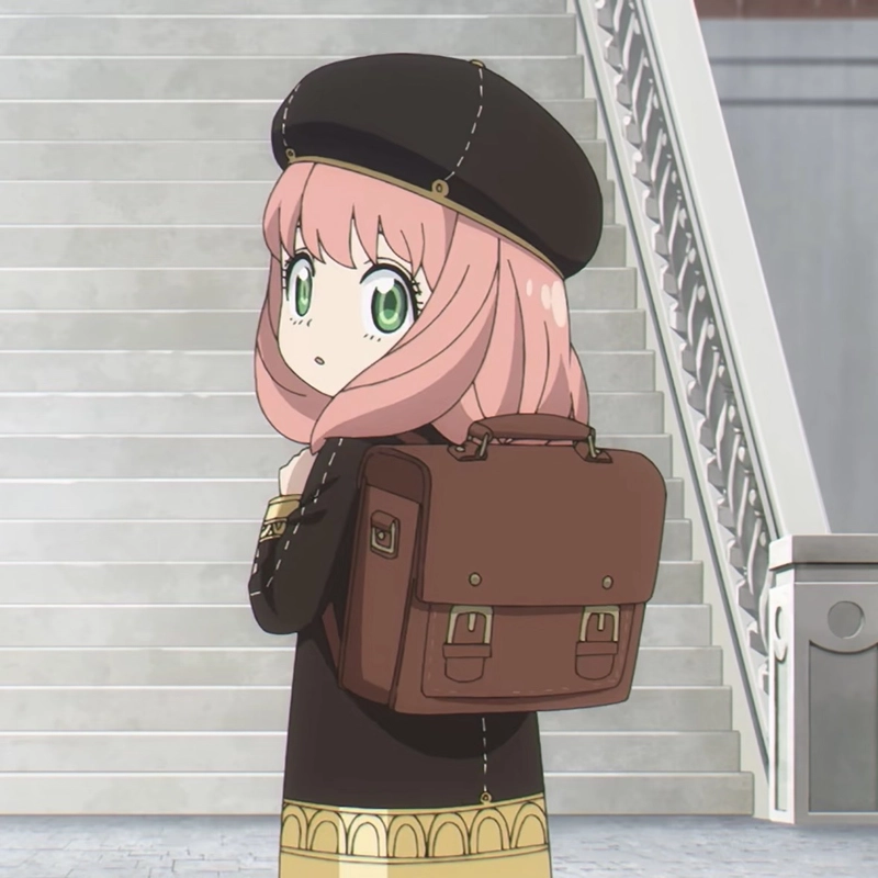 Hình anime Anya mang vẻ hoạt bát rất đầy năng lượng