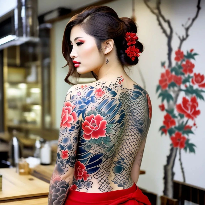 Hình xăm kín lưng nữ được yêu thích bởi vẻ đẹp cuốn hút