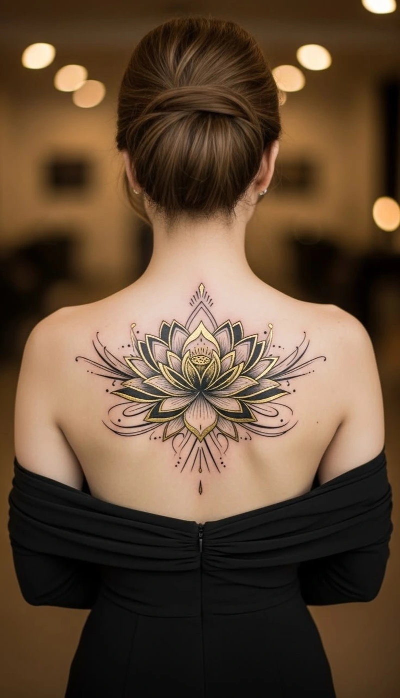 Hình xăm lưng nữ phù hợp người yêu thích tattoo nghệ thuật