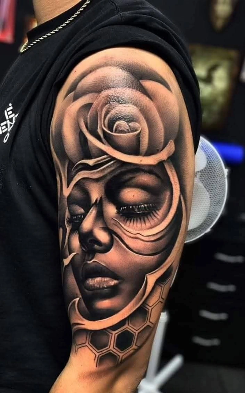 Họa tiết sói kín tay hợp người thích tattoo mạnh mẽ