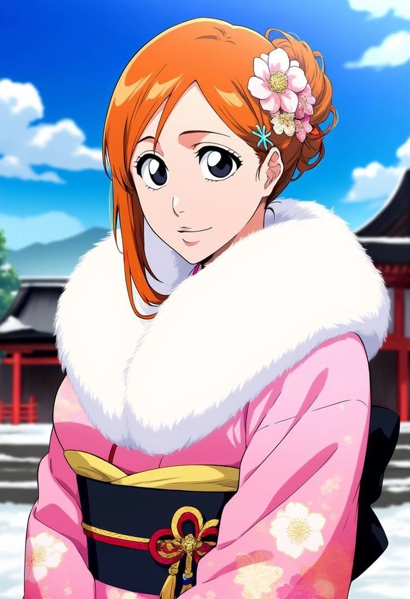 Inoue Orihime mang khí chất dịu dàng rất dễ yêu thích