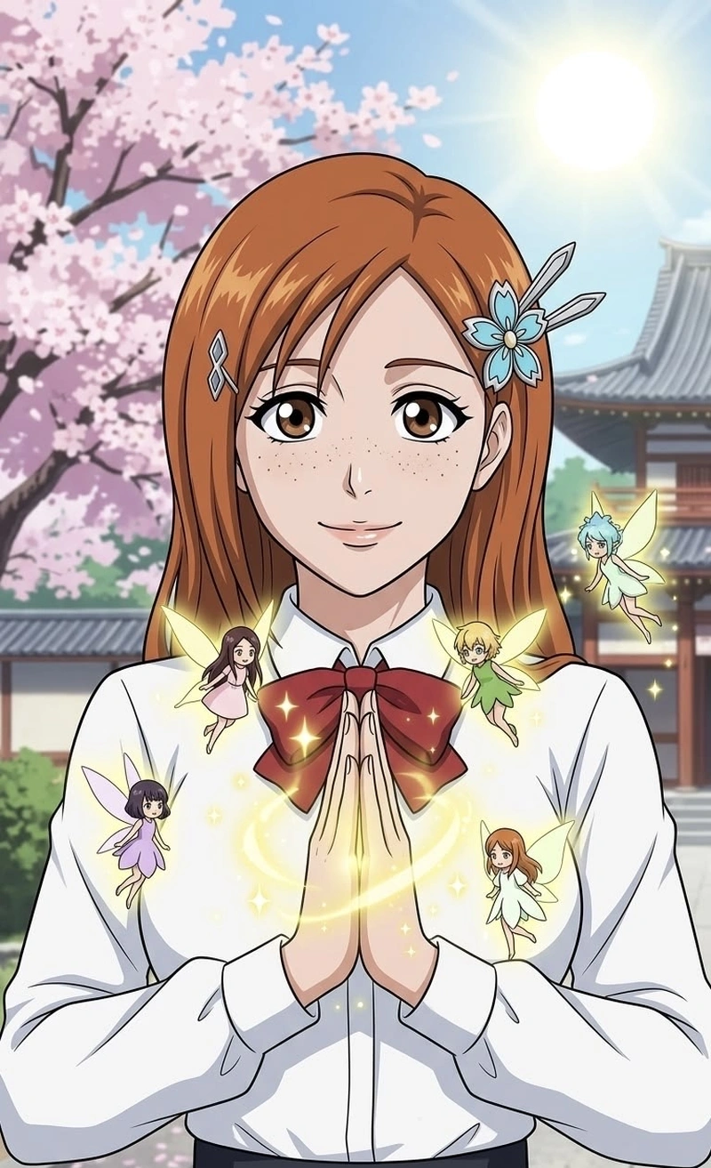 Inoue Orihime sở hữu vẻ đẹp thanh khiết đầy nữ tính