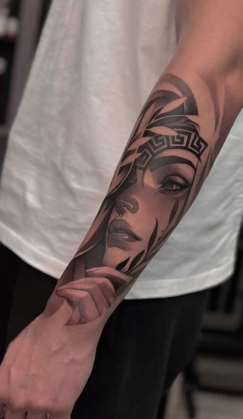 Kiểu tattoo rồng lửa kín cánh tay cực hợp dân chơi tattoo
