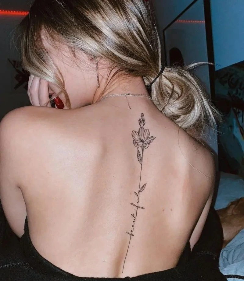 Tattoo nghệ thuật nữ mang cảm hứng từ hình xăm lưng nữ