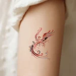 hình xăm bắp chân nữ cá tính nổi bật