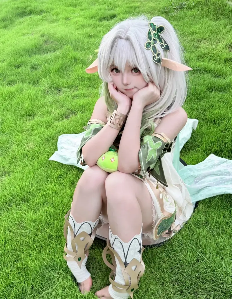 ảnh nahida cosplay cực kỳ đáng yêu và nổi bật