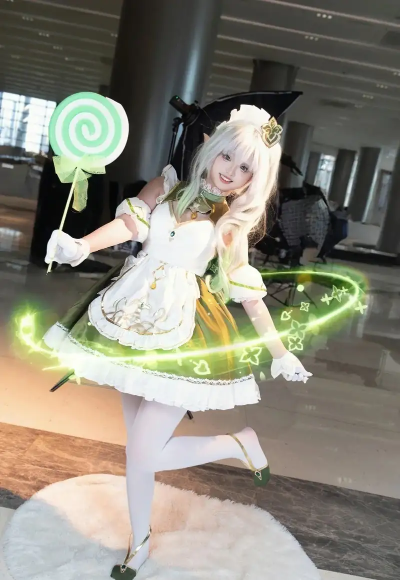 ảnh nahida cosplay phong cách anime cực xinh